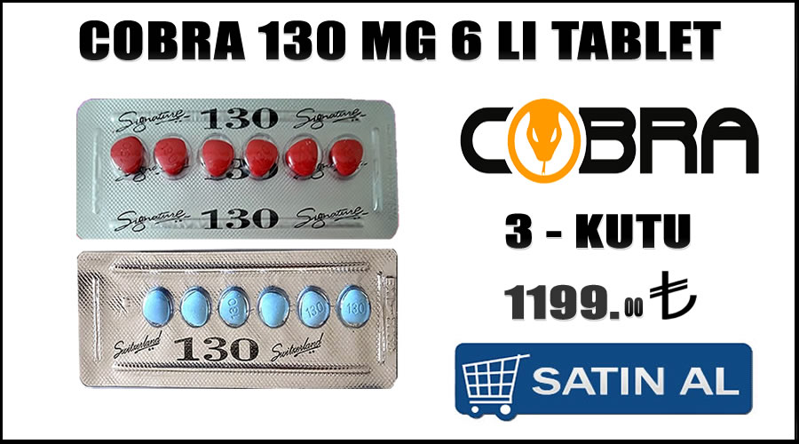 Cobra 130 mg hap siparişi verme
